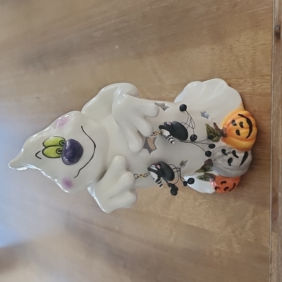 Blue Sky Other - Blue Sky Clayworks Goldminc Halloween Ghost spiders tea light candle holder